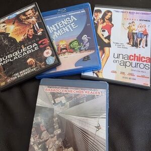 Spanish Language Blu-ray and DVD Movie Collection
